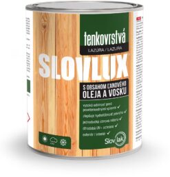 Tenkovrstvá lazúra SLOVLUX www.pulzar.sk Farby Laky
