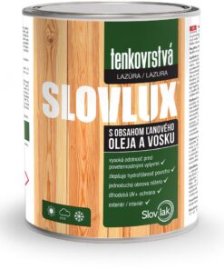 Tenkovrstvá lazúra SLOVLUX www.pulzar.sk Farby Laky