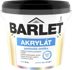 Barlet akrylát pastovitá omietka zrnitá, ryhovaná