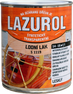 Lazurol lodný lak s 1119   www.Pulzar.sk