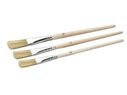 Sada umeleckých štetcov - prírodné štetiny, plochý, FSC® certifikované prírodné drevené držadlo10, 12, 14 mmwww.pulzar.sk