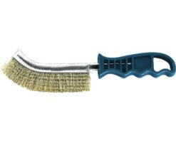 drôtěný kartáč UNI - ocelové drôty s povrchovou úpravou z mosazi, kovové telo, plastové držadlowww.pulzar.sk