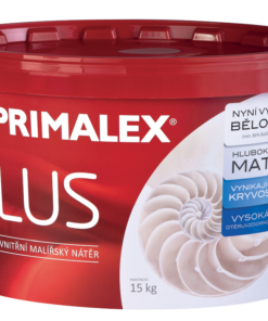 Primalex Plus biela Biela,15kg www.pulzar.sk Farby Laky Poprad