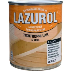 Lazurol Tixotropný lak LESK nestekajúci 0,75 l