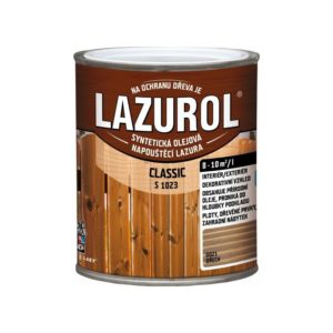 Lazurol Classic S1023, tenkovrstvá napúšťacia olejová lazúra na drevo 0,75l www.Pulzar.sk Farby Laky