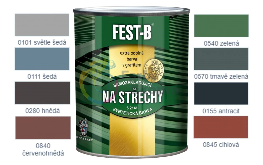 FEST-B 2v1 syntetická samozákladová farba na strechy – Obrázok 2