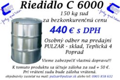 Riedidlo C 6000 150kg sud za bezkonkurenčnú cenu
