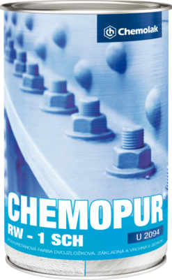 CHEMOLAK CHEMOPUR RW U 2094 polomatný RAL9018,8.0L www.pulzar.sk Farby Laky
