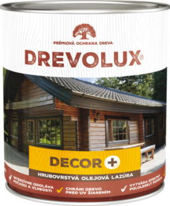 CHEMOLAK Drevolux Decor+ hrubovrstvá lazúra Transparentná saténová,2.5L www.pulzar.sk Farby Laky