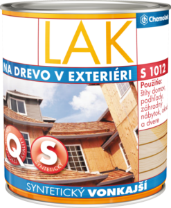 CHEMOLAK S-1012 Syntetický lak vonkajší priesvitná lesklá,2,5L www.pulzar.sk Farby Laky