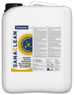 CHEMOLAK Sanaclean Transparentná,5L www.pulzar.sk Farby Laky