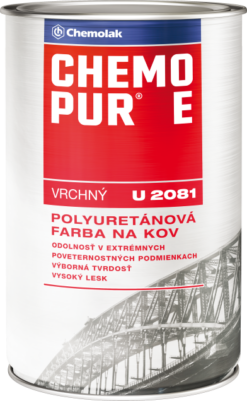 CHEMOLAK U-2081 Chemopur miešané odtiene STN4400,0.8L www.pulzar.sk Farby Laky
