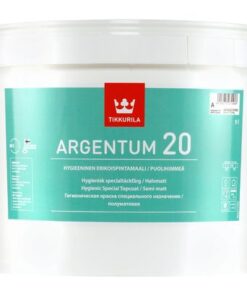 Tikkurila ARGENTUM 20  hygienický vrchný náter Biela polomatná,9L www.pulzar.sk Farby Laky