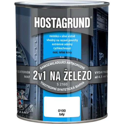 HOSTAGRUND 2v1 S2160, bezzákladová farba na železo